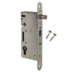 LOCINOX Gate Insert Lock H-WOOD With Hook - Stainless Steel
