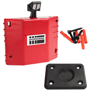 FIRECO Dorgard DG2000 Door Hold Open Device C/W Standard Flat Floorplate - Red
