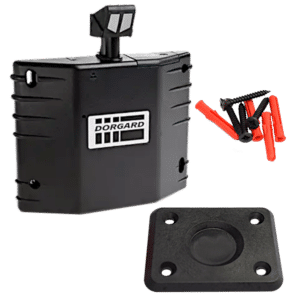 FIRECO Dorgard DG2000 Door Hold Open Device C/W Standard Flat Floorplate - Black
