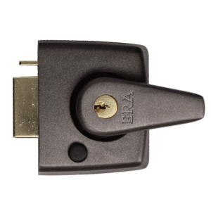 ERA 183 & 193 Deadlocking Nightlatch - 40mm Grey With Brass Cylinder Boxed