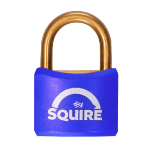 SQUIRE BR40 Open Shackle Brass Padlock With Brass Shackle KA - KA (32114) Blue