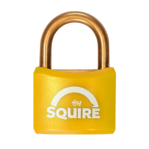 SQUIRE BR40 Open Shackle Brass Padlock With Brass Shackle KA - KA (21352) Yellow