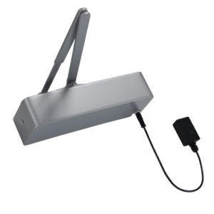 RUTLAND Electromagnetic Door Closer Swing Free & Hold Open Size EN4 - Silver