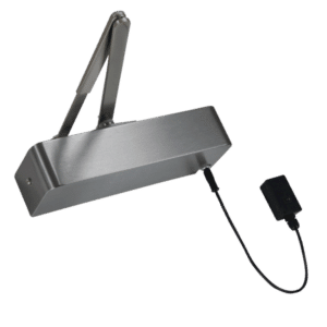 RUTLAND Electromagnetic Door Closer Swing Free & Hold Open Size EN4 - Satin Nickel