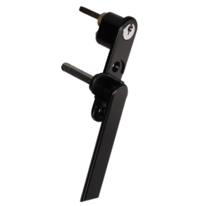 DEBAR Velte Bi-Fold Door Handle With Integrated Lock - Black