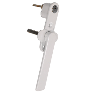 DEBAR Velte Bi-Fold Door Handle With Integrated Lock - White