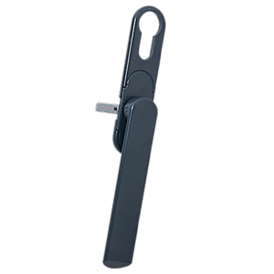 DEBAR Velte Bi-Fold Door Handle With Euro Profile Cut-Out - Grey