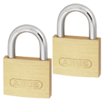 ABUS 713 Series Brass Open Shackle Padlock - 40mm Twin Pack KA