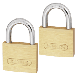 ABUS 713 Series Brass Open Shackle Padlock - 40mm Twin Pack KA