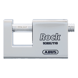 ABUS 93RK/110 Rock Steel Sliding Bolt Shutterlock Body Only Without Cylinder - Accepts Scandinavian Oval (Vertical Keyway)