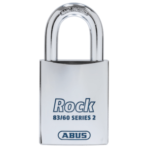 ABUS 83/60-5 Rock Series 2 Open Shackle Steel Padlock Body Only Without Cylinder - Accepts Scan Oval Cylinder (Vertical Keyway)