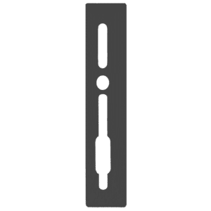 SASHSTOP Torchguard Door Handle Protector 28/35 Backset 300mm x 63mm - Long Above/Below Anthracite 223305
