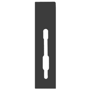 SASHSTOP Torchguard Door Handle Protector 35/35 Backset 300mm x 70mm - Short Below/Below Anthracite 223805