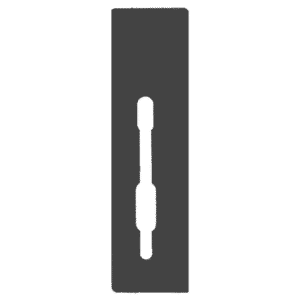 SASHSTOP Torchguard Door Handle Protector 30/45 Backset 300mm x 75mm - Short Below/Below Anthracite 223605
