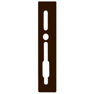 SASHSTOP Torchguard Door Handle Protector 28/35 Backset 300mm x 63mm - Long Above/Below Brown 223306