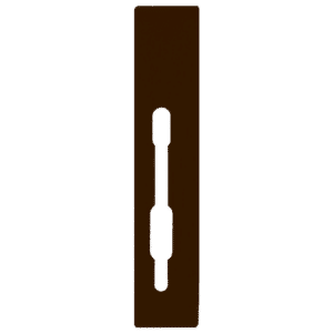 SASHSTOP Torchguard Door Handle Protector 28/35 Backset 300mm x 63mm - Short Below/Below Brown 223406