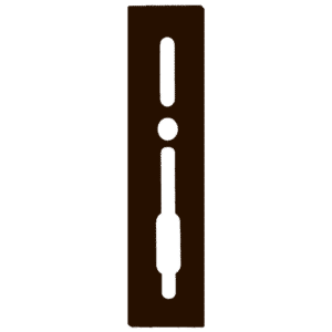 SASHSTOP Torchguard Door Handle Protector 35/35 Backset 300mm x 70mm - Long Above/Below Brown 223706