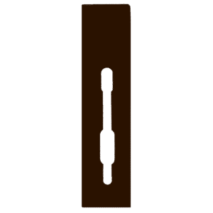 SASHSTOP Torchguard Door Handle Protector 35/35 Backset 300mm x 70mm - Short Below/Below Brown 223806