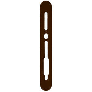 SASHSTOP Torchguard Door Handle Protector Discreet 300mm x 40mm - Long Above/Below Brown 224106