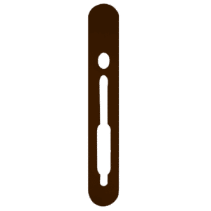 SASHSTOP Torchguard Door Handle Protector Discreet Mini 237mm x 40mm - Mini Below/Below Brown 224405