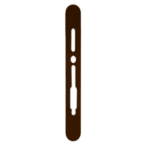 SASHSTOP Torchguard Door Handle Protector Discreet XL 384mm x 40mm - Long Above/Below Brown 234706