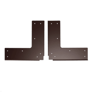 SOUBER TOOLS UPVC Corner Weld Repair Plate 200mm x 200mm (1 Pair) - 63mm Depth Brown
