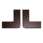 SOUBER TOOLS UPVC Corner Weld Repair Plate 200mm x 200mm (1 Pair) - 73mm Depth Brown