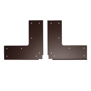 SOUBER TOOLS UPVC Corner Weld Repair Plate 200mm x 200mm (1 Pair) - 73mm Depth Brown