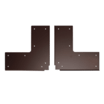 SOUBER TOOLS UPVC Corner Weld Repair Plate 200mm x 200mm (1 Pair) - 83mm Depth Brown