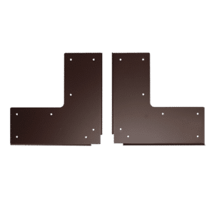 SOUBER TOOLS UPVC Corner Weld Repair Plate 200mm x 200mm (1 Pair) - 83mm Depth Brown