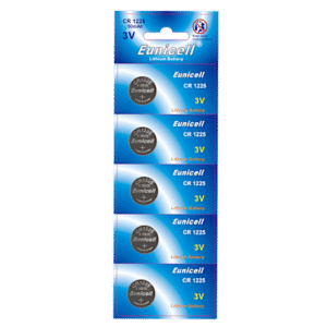 EUNICELL 3V CR1225 Button Cell Battery (5 PER CARD) - CR1225