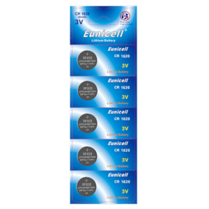 EUNICELL 3V CR1620 Button Cell Battery (5 PER CARD) - CR1620