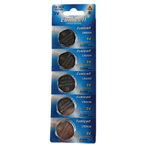 EUNICELL 3V CR2430 Button Cell Battery (5 PER CARD) - CR2430