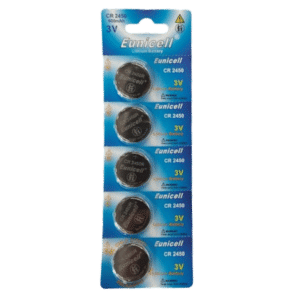 EUNICELL 3V CR2450 Button Cell Battery (5 PER CARD) - CR2450