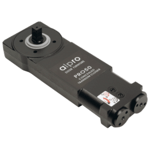 ALPRO PRO50 Medium Duty Transom Door Closer C/W Pivot & Arm (Extended Spindle 28mm) - Side Load - 90º Hold Open