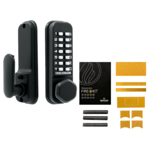 CL0255 Marine By Codelocks Digital Lock - CL0255 Black With Fire Kit
