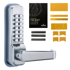 CODELOCKS CL425 Digital Lock With Mortice Lock - CL425 SS With Fire Kit
