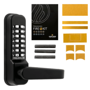CL0400 Marine By Codelocks Digital Lock - Black - CL0415 With Passage Set And Fire Kit