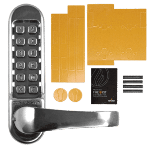 CODELOCKS CL520 Series Digital Lock With Mortice Lock - CL520 SS FKP With Fire Kit