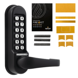 CL0510 Marine By Codelocks Digital Lock - Black - CL0510 Without Passage Set With Fire Kit