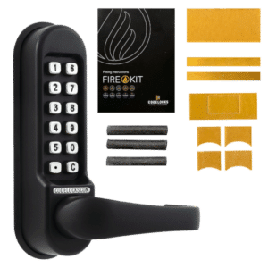 CL0510 Marine By Codelocks Digital Lock - Black - CL0515 With Passage Set And Fire Kit