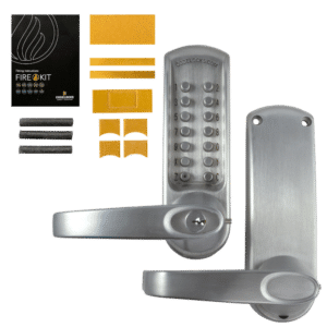 CODELOCKS CL610 Series Digital Lock With Tubular Latch - CL615 With Passage Set And Fire Kit