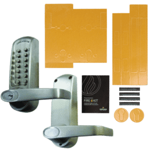 CODELOCKS CL620 Digital Lock With Mortice Lock & Cylinder - CL620 BS FKP With Fire Kit