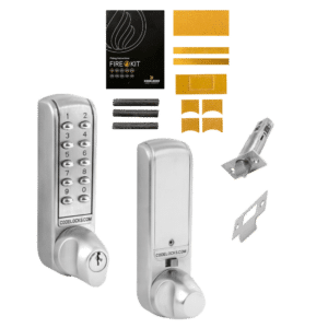 CODELOCKS CL2255 Battery Operated Digital Lock - CL2255 Knob Operated With Fire Kit