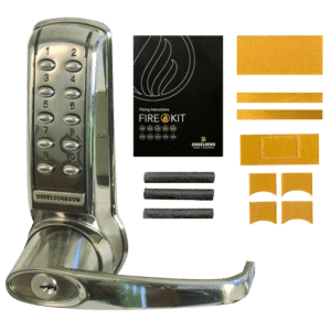 CODELOCKS CL4010 Battery Operated Digital Lock - CL4010L Lever Operated With Fire Kit