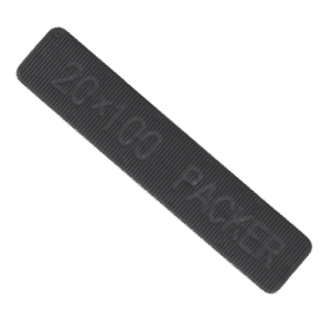 ALDRIDGE Flat Glazing Packers 100mm Length x 20mm Width (1000 PACK) - 4mm Depth (Grey)