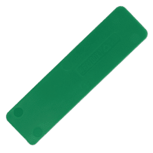 ALDRIDGE Flat Glazing Packers 100mm Length x 26mm Width (1000 PACK) - 1mm Depth (Green)
