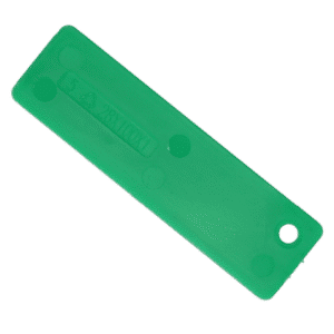 ALDRIDGE Flat Glazing Packers 100mm Length x 28mm Width (1000 PACK) - 1mm Depth (Green)