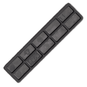 ALDRIDGE Flat Glazing Packers 100mm Length x 30mm Width (1000 PACK) - 4mm Depth (Grey)