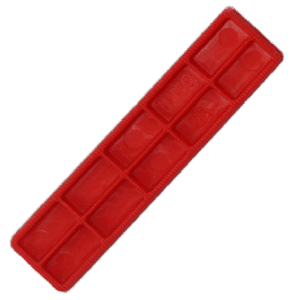 ALDRIDGE Flat Glazing Packers 100mm Length x 30mm Width (1000 PACK) - 6mm Depth (Red)